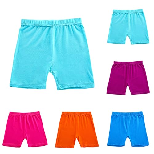 Teen Girls Cartwheel Dance Shorts Skinny Fit Hot Pants Solid Color Athletic Shorts Lightweight Elastic Waist Undershorts3