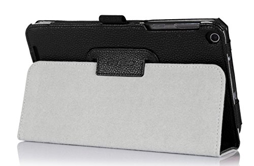 ProCase ASUS MeMO Pad 8 (ME181C) Case with Bonus Stylus Pen - Bi-Fold Stand Cover Case Exclusive for 2014 Version ASUS MeMO Pad 8 inch Tablet (ME181C), with Hand Strap, auto Sleep/Wake -Black