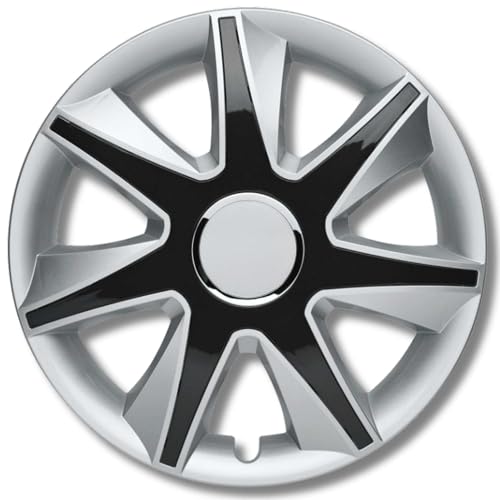 Albrecht Automotive 49475 Radzierblende Run IV 15 Zoll, 1 Satz, Silber/schwarz