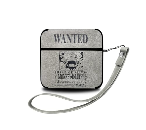 Compatible with AirPods 4 Case 2024, Cute Cartoon Character 3D Anime Element Wanted Poster Kawaii Fashion Air pod Case 4th Generation with Keychain for Men Women Boys Girls Teens