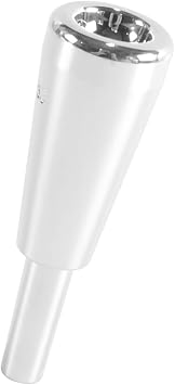 3C Heavy Trumpet Mouthpiece – Silver-Plated Brass Musical Instrument Accessory(Silver)