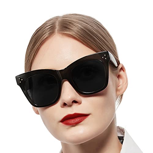 WEMOOTANTS Oversized Reader Sunglasses for Women 2.50 Cat Eye Reading Glasses UV Protection Design 1.0 1.25 1.5 1.75 2.0 2.25 2.5 2.75 3.0 Black 250