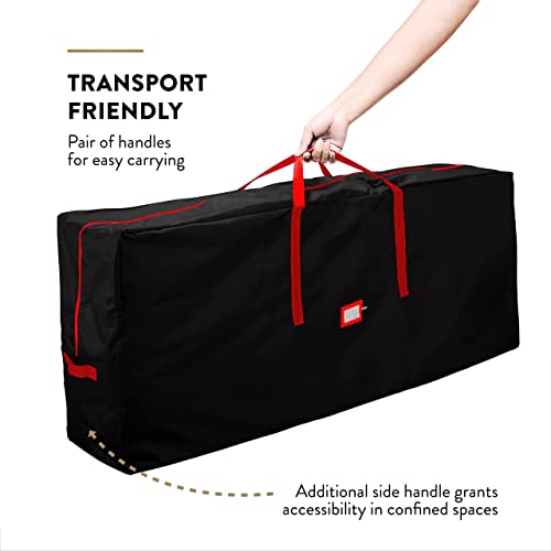 3-Pack Christmas Artificial Tree Storage Bag And Two Garland Bags; Holiday Tree Storage For Trees Up To 9 Ft, Includes Card Slot, Dual Zipper, And Carry Handles; Tearproof 600D Oxford Material #TOP3