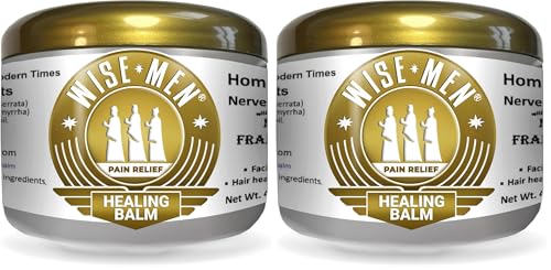 Wise Men Healing Balm with Frankincense & Myrrh Essential Oils for Foot and Body Massage (Pack of 2)