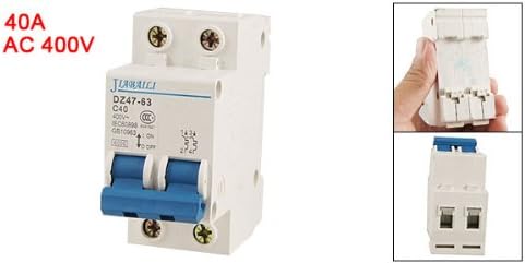 Sourcingmap ON/Off Safety Switch 2 Poles Miniature Circuit Breaker AC 400V 40A - Image 3