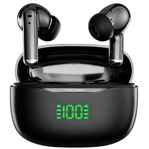 Wireless Earbuds,Noise Cancelling Earbuds,Matte Black