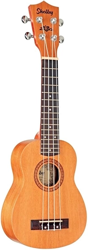 Ukulele Shelby Elétrico Soprano Su21me Afinador Su21m