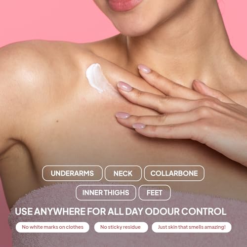 Image of imfresh Wildflower Deodorant Cream For Whole body | Long Lasting Odour Control | Helps in brightening underarms | Alcohol-Free | No Aluminium /No Parabens 75gm, As Seen on Shark Tank