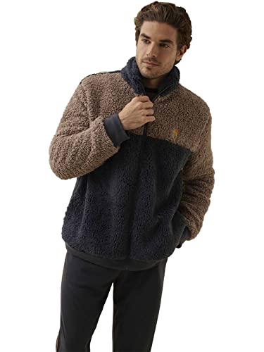 Pyjama homme 3 pièces fourrure Promise H33043 chaud nuit