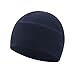 Men Winter Warm Fleece Hats Outdoor Sports Skiing Cycling Cap Hat Windproof Soft Skull Beanie Cap Women Ski Bike Hat Navy Blue