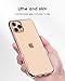 DTTO Compatible with iPhone 11 Pro Max Case, Slim Fit Clear Soft TPU Cover Case with Metal Luster Edge for 2019 iPhone 6.5 Inch, Gold
