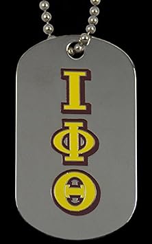 Theta Sigma Double Sided Silver Dog Tag c