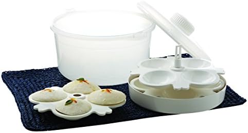 SignoraWare Microwave Idli Maker/Rice Cooker/Steamer/Cooker, 3 Litres, 7-Pieces