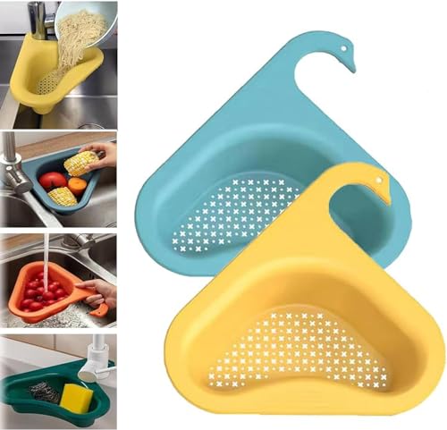 2 Coladores Triangulares para Fregadero, 2 Piezas