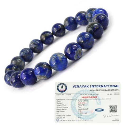 Image of Reiki Crystal Products Certified Natural Crystal Stone Round 10 mm Beads Bracelet for Men and Women | Reiki Charged Gemstone Jewellery Bracelet| Multiple Stone Variants Available