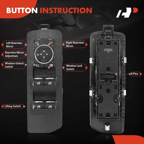 A-Premium Front Left Driver Side Power Window Switch by A-Premium - Used condition - Image 4
