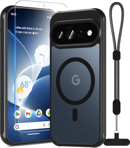 Hülle für Google Pixel 11 Pro|/ Google Pixel 11 mit Panzerglas Glas & Band – Ansicht 1