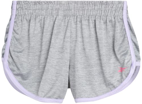 Reebok Girls 3-Piece Active T-Shirt and Shorts Set - Yoga Running Shorts, Tank Top, and T-Shirt Set,