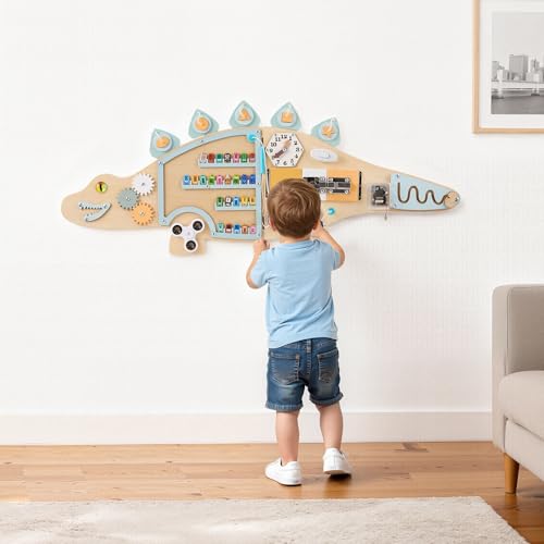 Brolteja Paneles Sensoriales Montessori,Sensory Wall Panel para niños, Montessori Toddler Wall Activity Board,Paneles de Actividades de Pared, con Espejo Juguetes Educativos Regalos para Niños Brolteja Paneles Sensoriales Montessori,Sensory Wall Panel para niños, Montessori Toddler Wall Activity Board,Paneles de Actividades de Pared, con Espejo Juguetes Educativos Regalos para Niños