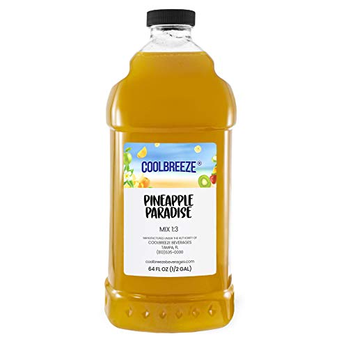 Cool Breeze Beverages Ready To Use Slush Mix, Pineapple, 1/2 gal