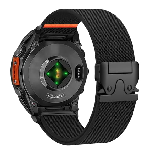 Armband für Garmin Fenix 8 47mm/Fenix 7/Fenix 7 Pro/Fenix 6/Fenix 6 Pro/Fenix 5 Quickfit 22mm Nylon Ersatz Armbänder Sportlich für Forerunner 965/955/945/935/970/Instinct2/Instinct 3/E 45mm