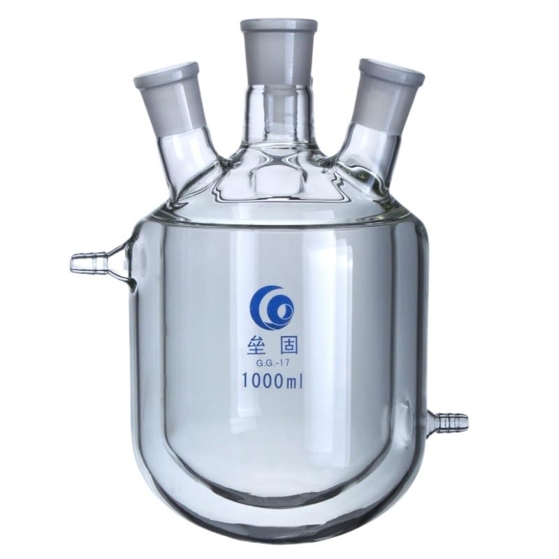 Reaction bottle with four-neck shell Thick-walled borosilicate glass flask Clad factory reactors Laboratory reactor #24(500ml 24x24x24x24)