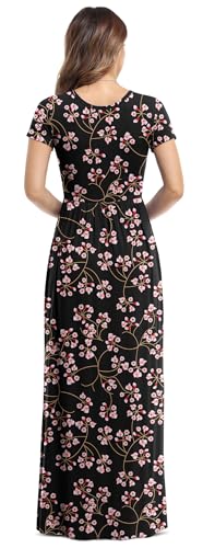 Image of VIISHOW Women's Long Sleeve Loose Plain Maxi Dresses Casual Long Dresses with Pockets