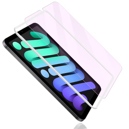 CHUDA For iPad mini A17 Pro�y�u���[���C�g�J�b�g�z8.3 �C���` 2.5D���E���h�G�b�W���H 0.3mm ���� �Ή� iPad mini 7/6 �����K���X �t���ی�t�B���� �K�C�h�t���[���t��