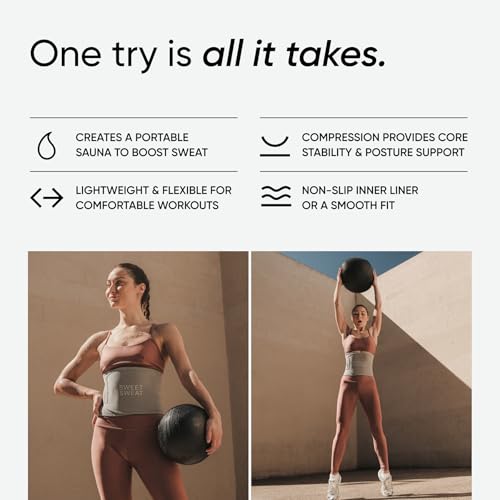 image for Sports Research Sweet Sweat Waist Trimmer (Core Series) - Premium Swea