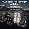 ELT-ZON-4-LENS-LED-ULTRA-BRIGHT-FOG-LIGHT-WATERPROOF-SPOTLIGHT-SUPER-BRIGHTNESS-HIGHLOW-BEAM-YELLOWWHITERED-LIGHT-REFLECTION-12-89V-DC-POWER-UNIVERSAL-FIT-ALL-BIKE-AND-CAR-MODEL-PACK-OF-2 ELT-ZON 4 LENS LED ULTRA BRIGHT FOG LIGHT WATERPROOF SPOTLIGHT SUPER BRIGHTNESS HIGH/LOW BEAM YELLOW+WHITE+RED LIGHT REFLECTION 12-89V DC POWER UNIVERSAL FIT ALL BIKE AND CAR MODEL (PACK OF 2)