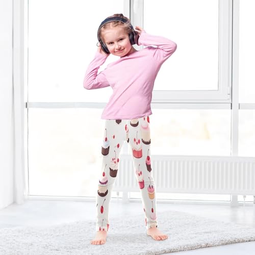 Bolaz Toddler Girls Leggings Printed Yoga Pants Leggings Cherry Cake for Kids4