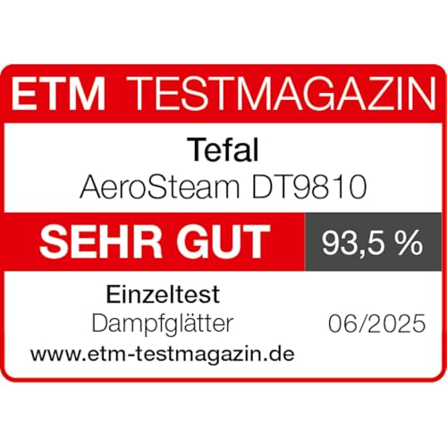 Tefal Aero Steam Dampfglätter – 1400W, Keramik-Bügelsohle, 20 g/Min. Dampf, 3 Modi & Turbo-Saugfunktion, 100 ml abnehmbarer Tank, schnelle faltenfreie Ergebnisse, für Kleidung & Textilien, Blau/Grün