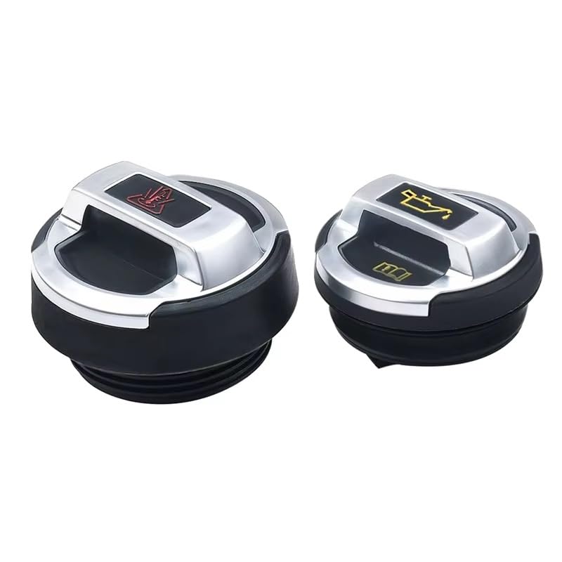 Bouchon de Remplissage d'huile Moteur pour Scirocco et Passat 420121321 420103485B (2 pièces) - Accessoires pour Bouchon de Vase d'expansion d'huile et de Liquide de Refroidissement