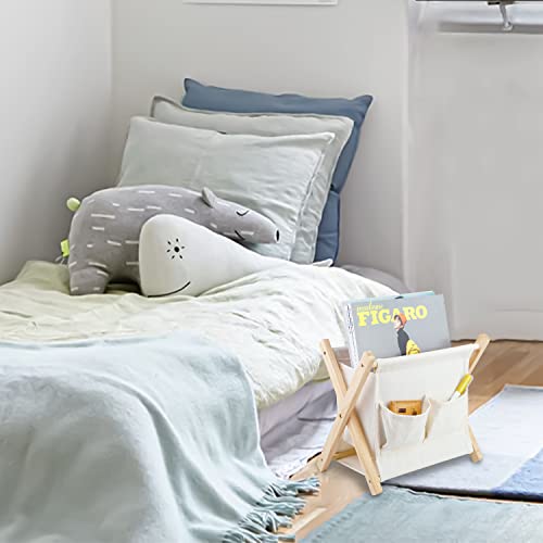 Lyroo Bohemian Magazine Rack Macrame Magazine Book Basket Magazine Holder Bathroom Boho Home Decor For Bathroom Living Room, Office, Nursery #TOP1