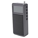 VELATEMOR UKW-Bluetooth-Radio mit Teleskopantenne und 30 Senderspeicher, Bluetooth 5.0, Klarer Stereoklang, mit Hintergrundbeleuchtung und Wecker, für den Heim- und Außenbereich