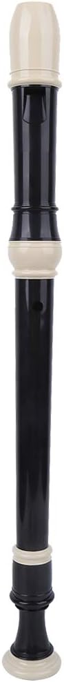 Alinory Alto Recorder, F Key, Black, ABS Resin, 8 Hole, Easy to Use, Music Lover Beginners, Alto F, British B Baroque