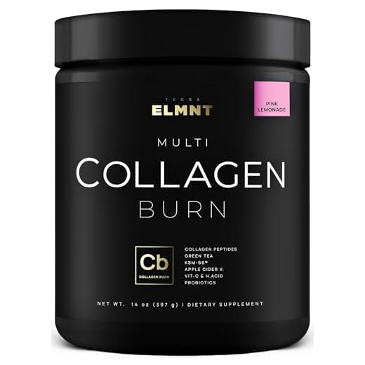 Super Collagen Burn Powder for Women w. Hyaluronic Acid, KSM66, Apple C Vinegar, Probiotics, Biotin - Premium Multi Collagen Peptides Protein for Weight Loss + Beauty Hair Skin Nails (Pink Lemonade)