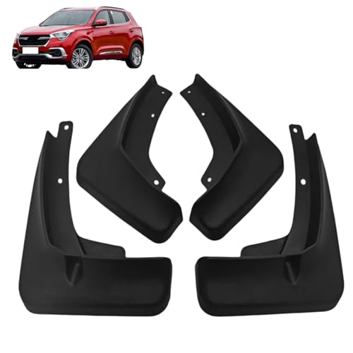 Front and Rear Mud Flaps Splash Guards for Chery Tiggo 4 Tiggo 5X 2017-2023, No Drill 4PCS Set Mudguards Fender Protectors