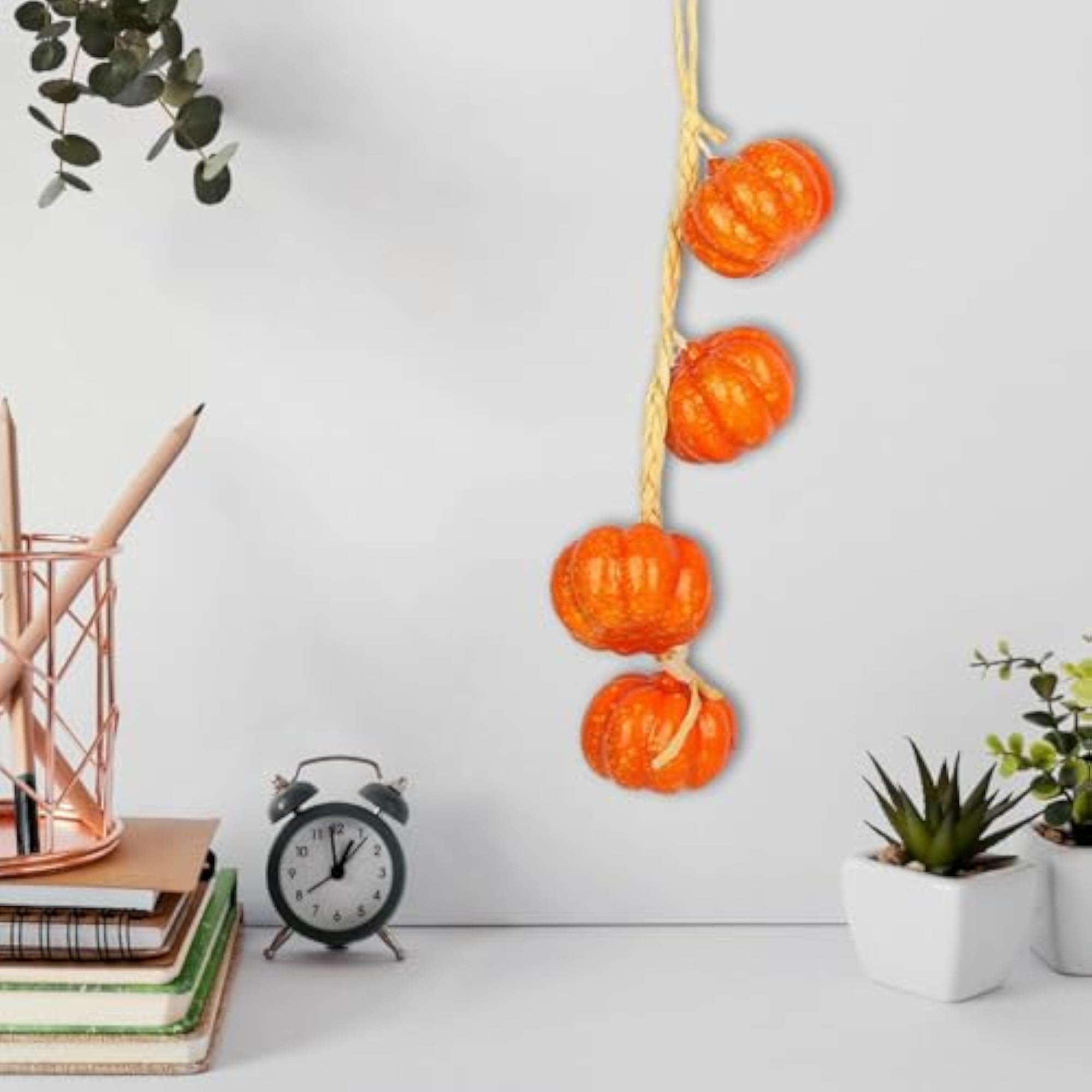 Artificial Pumpkin String Photo Prop for Indoor Outdoor