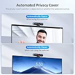 NexiGo HelloCam, 1080P Webcam with Windows Hello, True Privacy, Automatic Electronic Shutter, Computer Camera, Microphone, Facial Enhancement, HD USB Web Cam - Image 3