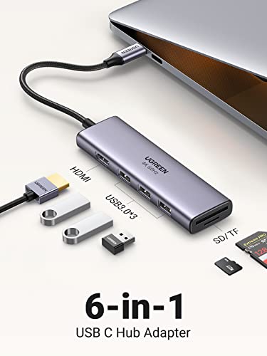 USB-C Hub Ugreen mit 4K HDMI, SD/TF Kartenleser und 3 USB 3.0 Ports