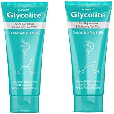 Skin Rejuvenating & Lightening Face Wash 60Ml | Glycolic Acid Improves Texture, Tone, And Appearance Reveals Bright Suitable For All - Pack Of 2