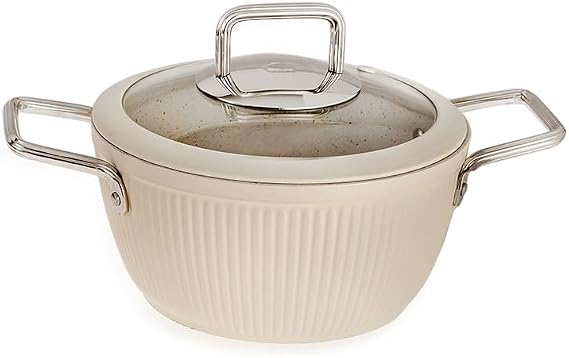 Jumbo Dublin Cream 7 Piece Granite Cookware Set