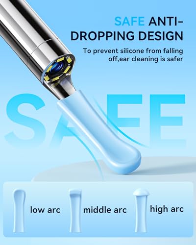 Ear Wax Removal Tool - Ear Cleaner with 1080P HD Camera, Earwax Removal Kit with 6LED Lights, Ear Camera with 8 PCS Ear Set Wireless Otoscope for Adult, Child and Old Man - Thumbnail 5