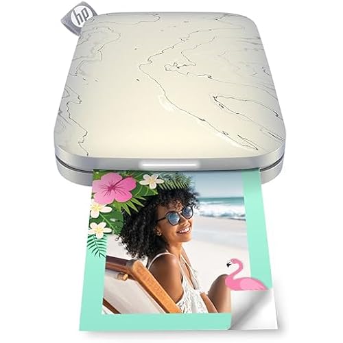 HP Sprocket Select 2.3x3.4 Instant Photo Printer, Print Pictures on Zink Sticky-Backed Paper from Your iOS & Android Device, Portable Printer for Home Use and Travel, Eclipse