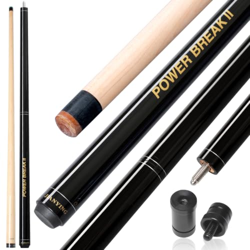 YEUEK 3-Piece Heavy Jump Break Cue Stick 21oz,Canadian Maple Wood Pool Stick,13.5mm Bakelite Tip for Explosive Breaks and Effortless Jumps