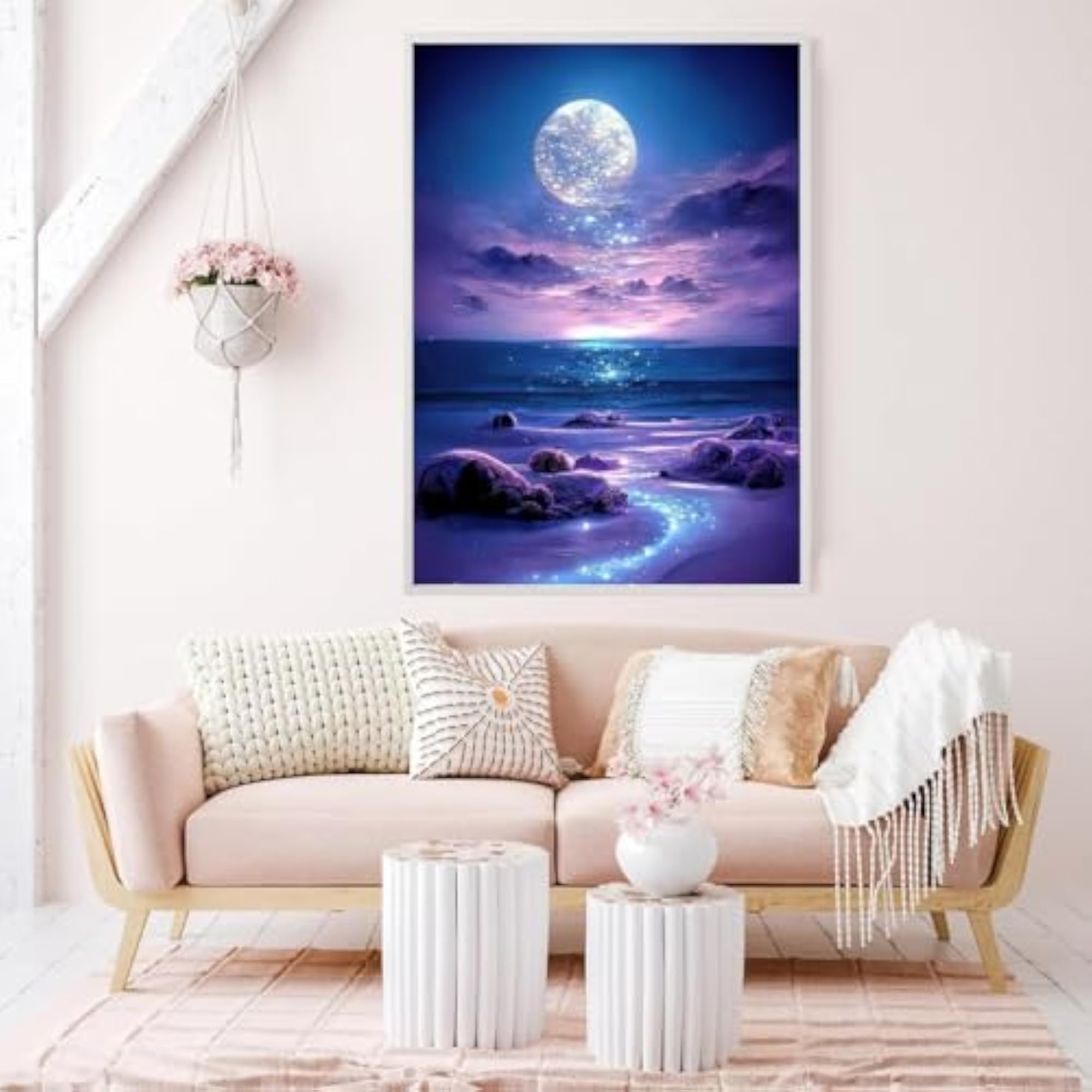 DIY 5D Diamond Painting Art Kit, Dreamy Beach Design