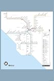 8'x12' Poster, Los Angeles Metro Rail and Metro Transitway map NORMAL 8 - Gallery Print