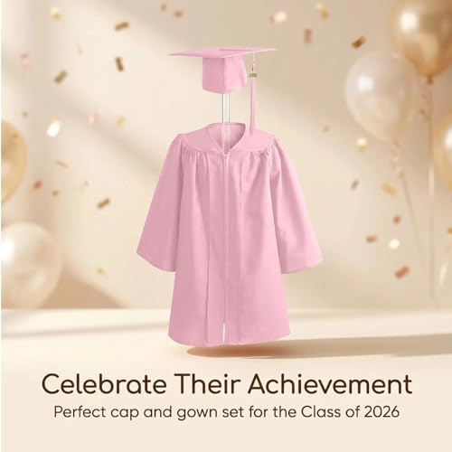 Image of Kindergarten 2025 Graduation Cap and Gown Tassel Sets with Charm 2PCS Graduations Stoles for Kids Grad Party Clothes