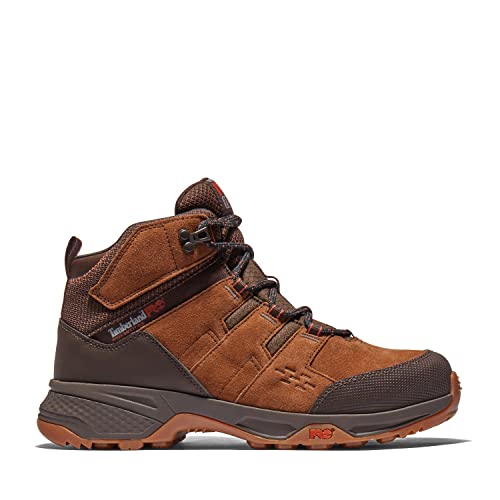 Timberland PRO Timberland PRO Men's Switchback LT 6 Inch Steel Safety Toe Industrial Hiker Work Boot, Brown/Gum-2024 NEW, 9.5M